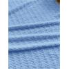 imageSHENHE Womens Vacation Sexy Cutout Waist Split Camisole Textured Bodycon Summer DressLight Blue