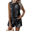 Tropical Print Black