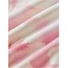 imageSHENHE Womens Floral Tie Dye Criss Cross Backless Ruched Drawstring Bodycon Cowl Neck DressLight Pink