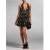 imageSHENHE Womens Glitter Sequin Halter Dress Deep V Backless Sparkle Party Night Flapper DressBronze
