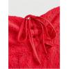 imageSHENHE Womens Y2k Layered Ruffle Hem Mini Dress Sweetheart Neck Eyelet Bustier DressRed