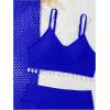imageSHENHE Girls 3 Piece Bikini Sets Shell Decor V Neck Bathing Suit with Hollow Out Cover Up PantsBlue