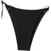 imageSHENHE Womens Sexy Bathing Suit 2 Piece Halter Swimsuits String Triangle Ring Bikini SetBlack