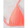 imageSHENHE Womens Triangle Halter Bikini Top Floral Tie Back Smocked Cute Swimsuit TopCoral Pink