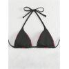 imageSHENHE Womens Triangle Halter Bikini Top Floral Tie Back Smocked Cute Swimsuit TopRed Flower