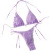 Lilac Purple Stripe Textured