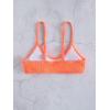 imageSHENHE Womens Smocked Backless Spaghetti Strap Padded Swimsuit Bathing Suit Bikini TopsCoral Orange