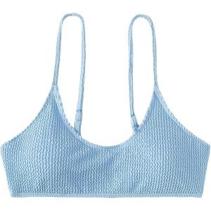 imageSHENHE Womens Smocked Backless Spaghetti Strap Padded Swimsuit Bathing Suit Bikini TopsBlue a