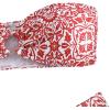 imageSHENHE Womens Floral Bandeau Bikini Set O Ring High Cut Strapless 2 Piece SwimsuitRed and White