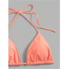 imageSHENHE Womens Halter Swimsuits 2 Piece Triangle High Cut Cheeky Thong Bikini Set Bathing SuitCoral Pink