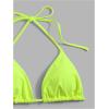 imageSHENHE Womens Halter Swimsuits 2 Piece Triangle High Cut Cheeky Thong Bikini Set Bathing SuitLime Green