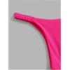 imageSHENHE Womens Halter Swimsuits 2 Piece Triangle High Cut Cheeky Thong Bikini Set Bathing SuitMagenta
