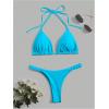 imageSHENHE Womens Halter Swimsuits 2 Piece Triangle High Cut Cheeky Thong Bikini Set Bathing SuitMint Blue