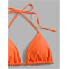 imageSHENHE Womens Halter Swimsuits 2 Piece Triangle High Cut Cheeky Thong Bikini Set Bathing SuitOrange