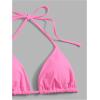 imageSHENHE Womens Halter Swimsuits 2 Piece Triangle High Cut Cheeky Thong Bikini Set Bathing SuitPink