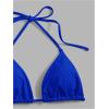 imageSHENHE Womens Halter Swimsuits 2 Piece Triangle High Cut Cheeky Thong Bikini Set Bathing SuitRoyal Blue