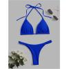 imageSHENHE Womens Halter Swimsuits 2 Piece Triangle High Cut Cheeky Thong Bikini Set Bathing SuitRoyal Blue