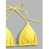 imageSHENHE Womens Halter Swimsuits 2 Piece Triangle High Cut Cheeky Thong Bikini Set Bathing SuitYellow