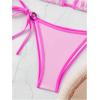 imageSHENHE Womens Sexy Bikini Sets Ring Triangle Tie Bathing Suits 2 Piece SwimsuitsPink