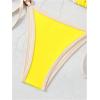 imageSHENHE Womens Sexy Bikini Sets Ring Triangle Tie Bathing Suits 2 Piece SwimsuitsYellow