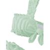 imageSHENHE Womens 2 Piece Cute Ruffle Swimsuit Knot Front Eyelet Tie Side Cut Bikini SetMint Green