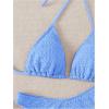imageSHENHE Womens Triangle High Cut Bikini Tie Back 2 Piece Halter Swimsuits Bathing SuitBlue