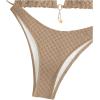 imageSHENHE Womens Triangle High Cut Bikini Tie Back 2 Piece Halter Swimsuits Bathing SuitKhaki