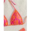 imageSHENHE Womens Triangle High Cut Bikini Tie Back 2 Piece Halter Swimsuits Bathing SuitMulticolor Floral