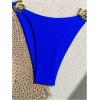 imageSHENHE Womens Thong Bikini Set Halter 2 Piece Swimsuit Triangle Metal Ring Bathing SuitsRoyal Blue
