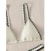 imageSHENHE Womens Triangle Bikini 2 Piece Swimsuit Tie Back High Cut Sexy Bathing SuitBeige