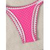 imageSHENHE Womens Triangle Bikini 2 Piece Swimsuit Tie Back High Cut Sexy Bathing SuitHot Pink