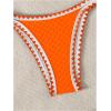 imageSHENHE Womens Triangle Bikini 2 Piece Swimsuit Tie Back High Cut Sexy Bathing SuitOrange
