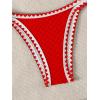 imageSHENHE Womens Triangle Bikini 2 Piece Swimsuit Tie Back High Cut Sexy Bathing SuitRed