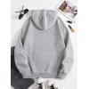 imageSHENHE Womens Letter Print Long Sleeve Drawstring Pullover Hoodie Sweatshirt Tops with Pocket4light Grey