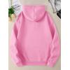 imageSHENHE Womens Letter Print Long Sleeve Drawstring Pullover Hoodie Sweatshirt Tops with Pocket4pink