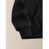 imageSHENHE Womens Letter Print Long Sleeve Drawstring Pullover Hoodie Sweatshirt Tops with PocketBlack