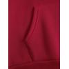 imageSHENHE Womens Letter Print Long Sleeve Drawstring Pullover Hoodie Sweatshirt Tops with PocketBurgundy