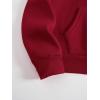 imageSHENHE Womens Letter Print Long Sleeve Drawstring Pullover Hoodie Sweatshirt Tops with PocketBurgundy