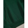 imageSHENHE Womens Letter Print Long Sleeve Drawstring Pullover Hoodie Sweatshirt Tops with PocketWhite Dark Green