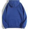 imageSHENHE Womens Slogan Letter Print Long Sleeve Hooded Sweatshirt Pullover Hoodie TopsBlue Casual