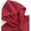 imageSHENHE Womens Slogan Letter Print Long Sleeve Hooded Sweatshirt Pullover Hoodie TopsBurgundy