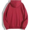 imageSHENHE Womens Slogan Letter Print Long Sleeve Hooded Sweatshirt Pullover Hoodie TopsBurgundy