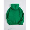 imageSHENHE Womens Slogan Letter Print Long Sleeve Hooded Sweatshirt Pullover Hoodie TopsGreen
