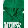 imageSHENHE Womens Slogan Letter Print Long Sleeve Hooded Sweatshirt Pullover Hoodie TopsGreen