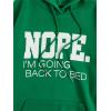 imageSHENHE Womens Slogan Letter Print Long Sleeve Hooded Sweatshirt Pullover Hoodie TopsGreen