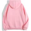 imageSHENHE Womens Slogan Letter Print Long Sleeve Hooded Sweatshirt Pullover Hoodie TopsLight Pink