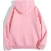 imageSHENHE Womens Slogan Letter Print Long Sleeve Hooded Sweatshirt Pullover Hoodie TopsPink