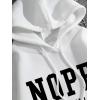 imageSHENHE Womens Slogan Letter Print Long Sleeve Hooded Sweatshirt Pullover Hoodie TopsWhite