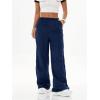 imageSHENHE Womens Y2K Parachute Cargo Pants Loose Fit Track SweatpantsDark Blue