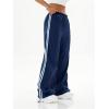 imageSHENHE Womens Y2K Parachute Cargo Pants Loose Fit Track SweatpantsDark Blue